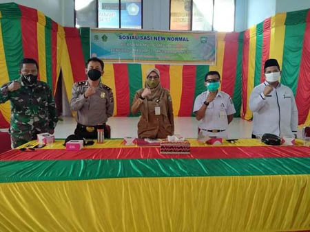 Sebelum Penerpan New Normal Pemcam Mempura Lakukan Sosialisasi